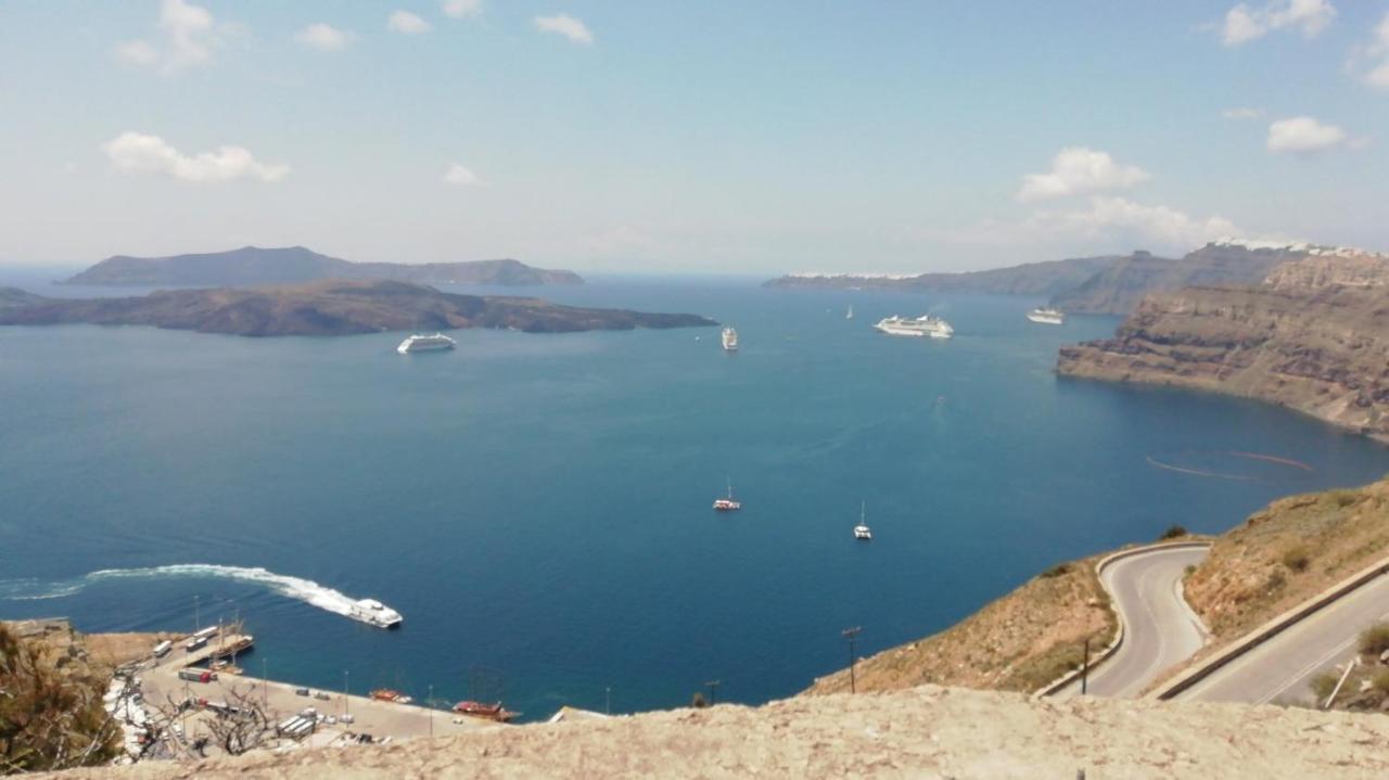Poudras Amazing View Caldera Villa Ormos Athinios Exteriör bild